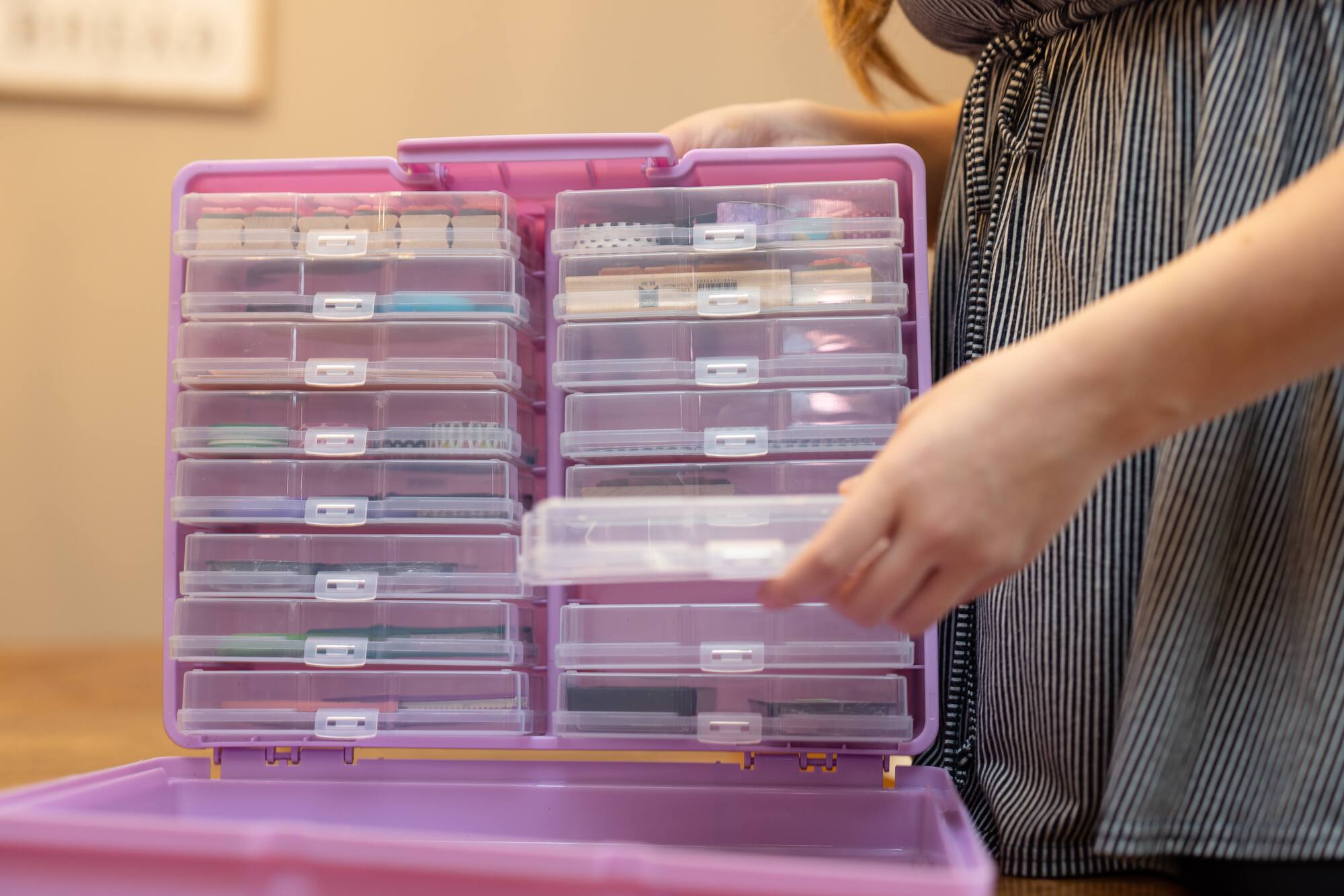 Everything Mary Purple 16 Case 4" x 6" Photo Storage Box